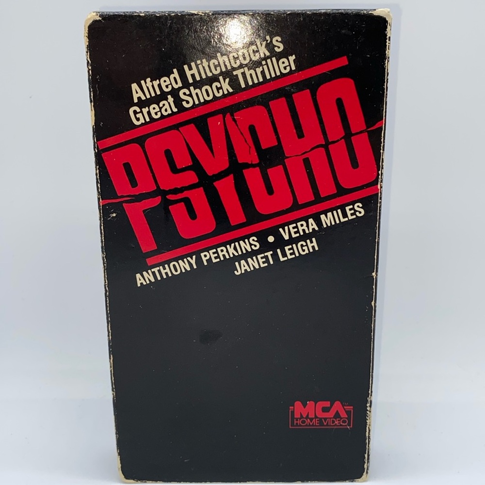Psycho Alfred Hitchcock’s VHS Video Anthony Perkins Janet Leigh Horror